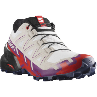 Salomon SPEEDCROSS 6 W White/Sparkling Grape/Fiery Red
