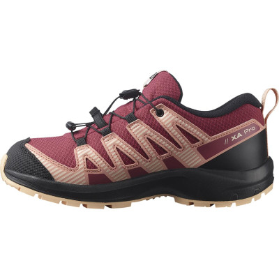 Salomon XA PRO V8 CSWP J Earth Red/Black/Almond Cream